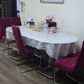SAR 350,  Glass Dining Table With 6 Chair For Sale. Very Good Condition