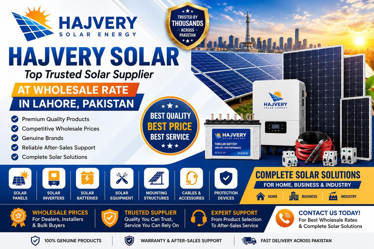 Lahore, Automotive, Best Solar Company In Pakistan | Hajvery Solar