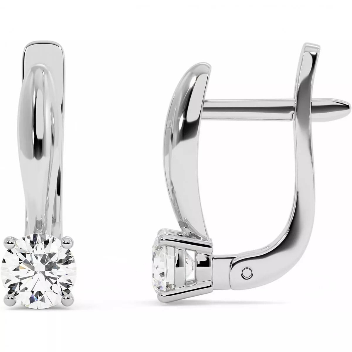 Dubai, Jewelry, Moissanite Leverback Earrings For Elegant Everyday And Special Occasion Wear