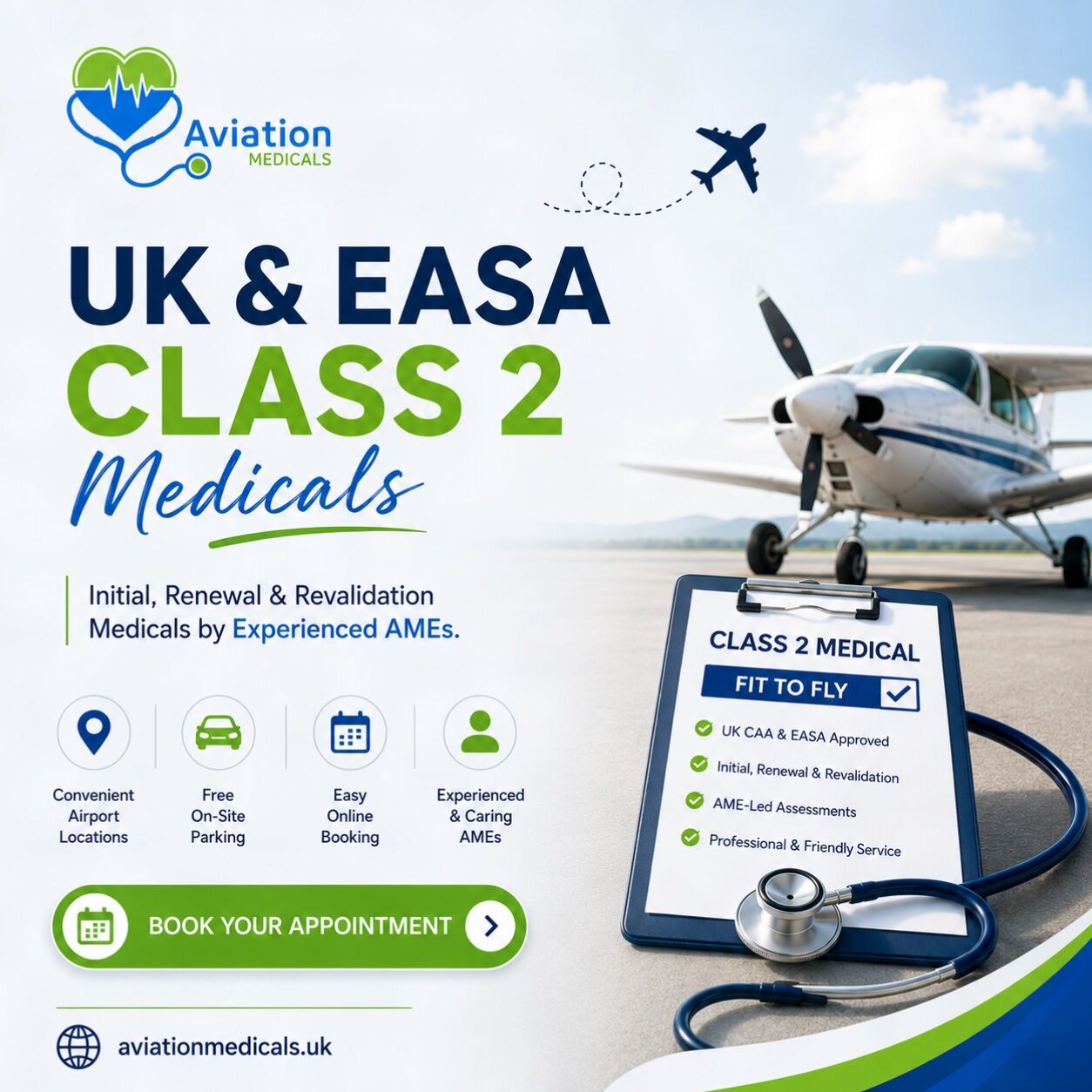 Manchester, Medical, UK & EASA Class 2 Medicals At Manchester & Liverpool Airport Clinics