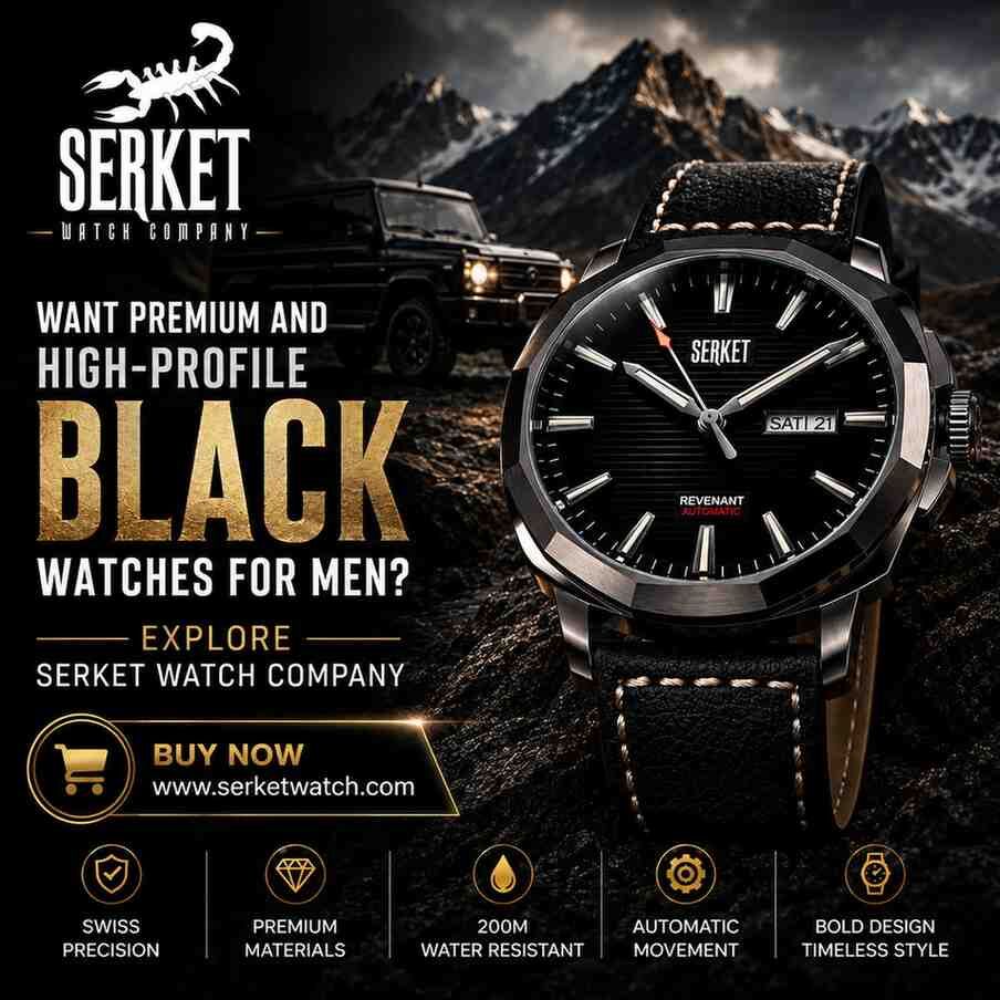 New York, Watches, USD 599,  Want Premium And High-Profile Black Watches For Men? Explore Serket Watch Company