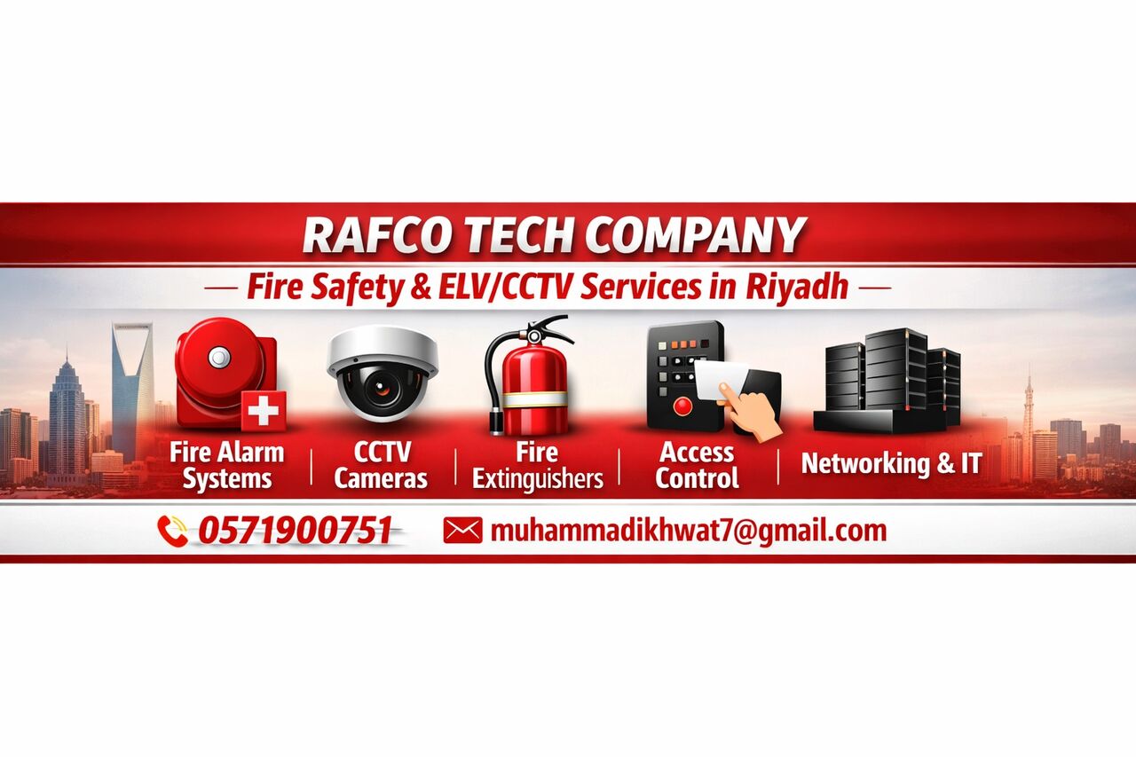 Riyadh, Technical, Fire Safety & ELV/CCTV Services &ndash; Available In Riyadh