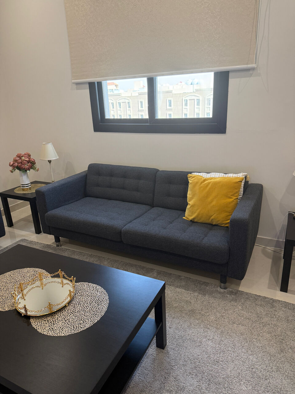 Riyadh, Furniture, SAR 1600,  IKEA LANDSKRONA 3-Seat Sofa Gunnared Dark Grey/Metal