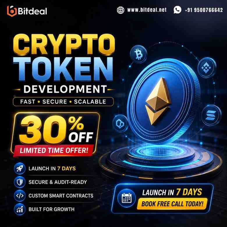 Dubai, Business, Crypto Token Development &ndash; 30% Off | Launch In 7 Days | Book Free Call Today