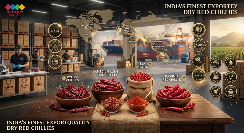 Mumbai, General, Premium Red Chilli Exporter In India | Bulk Quality Red Chilli By Glee Impex