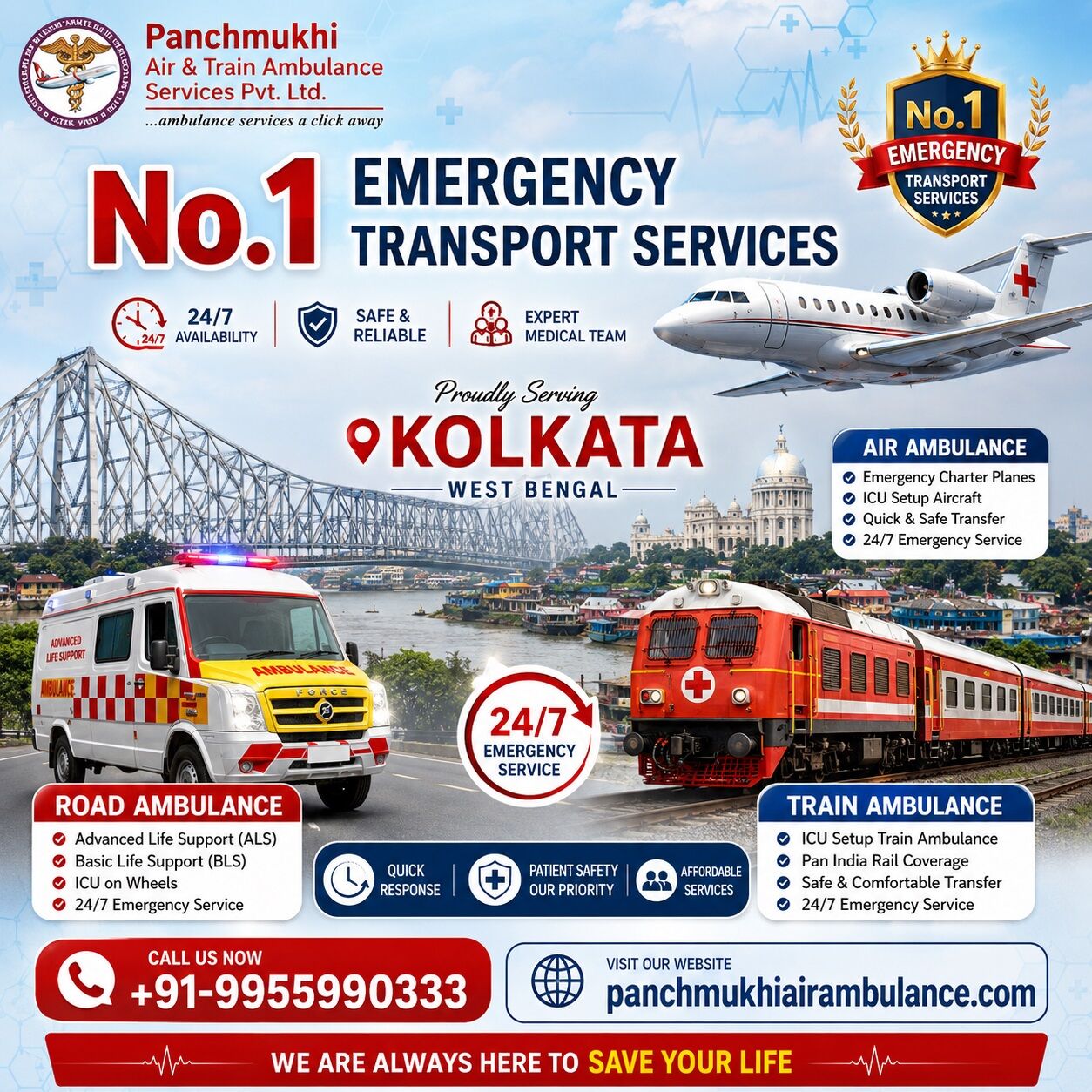 Kolkata, Health, Panchmukhi Air Ambulance Service In Kolkata Offer A Fast And Systematic Transfer Service
