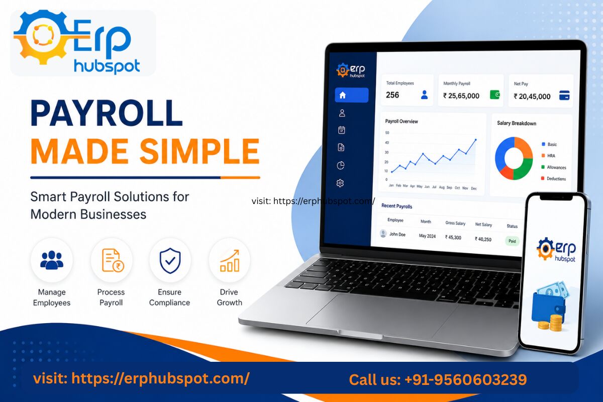Noida, Software Development, Best Payroll Management Software Development Company In Noida | ERP Hubspot