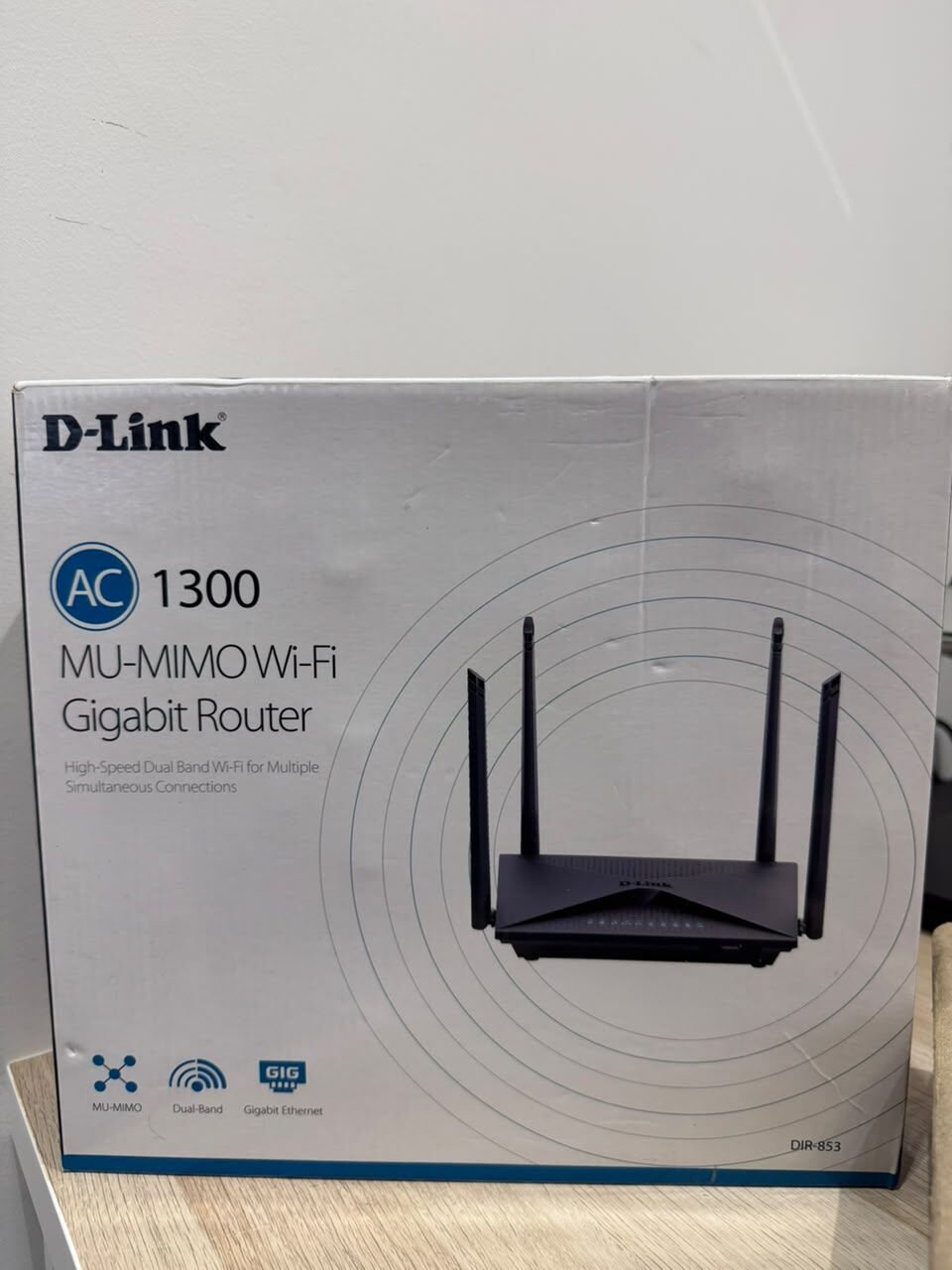 Al Rawabi, Electronics, SAR 70,  D-Link AC1300 MU-MIMO Wi-Fi Gigabit Router (DIR-853) &ndash; Like New!