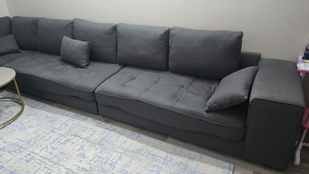 Al Yarmouk, Furniture, SAR 390,  11 Seater Majlis Sofa (Grey) For Sale