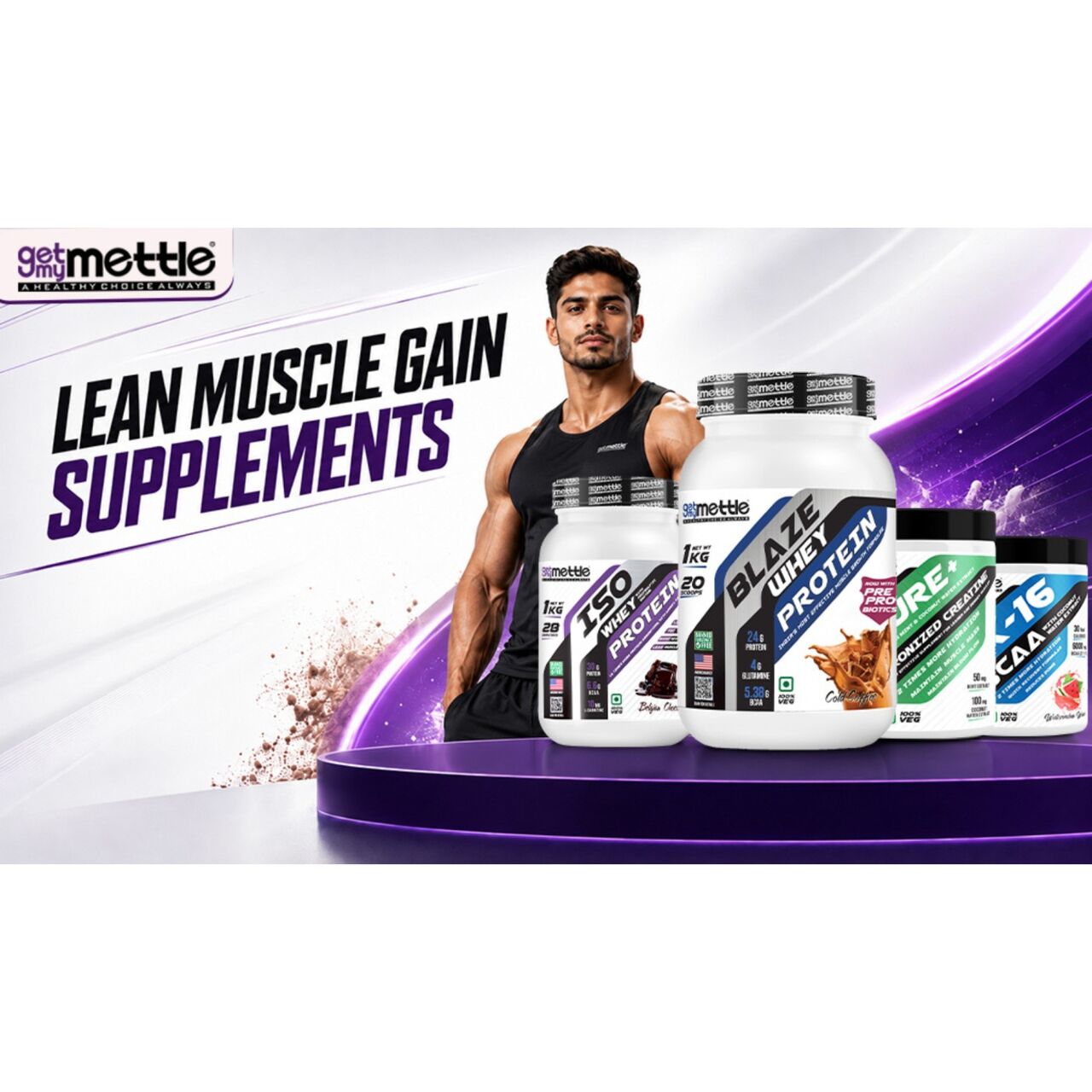 New Delhi, Health & Beauty Items, Lean Muscle Gain Supplements For Strength & Performance | Getmymettle