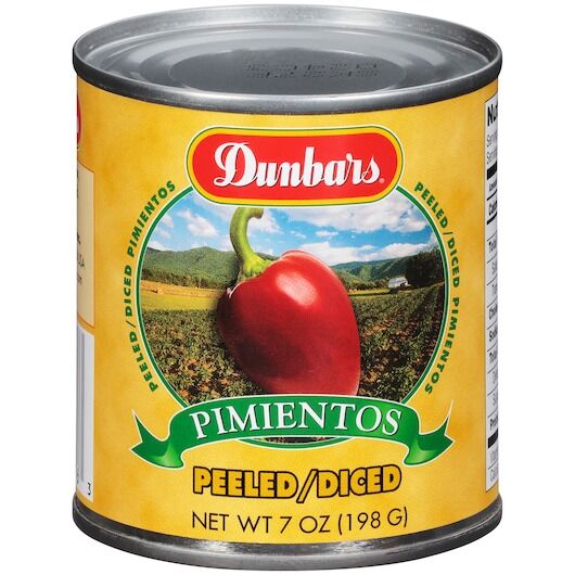 New York, Household Items, USD 61,  Dunbar Red Peeled/Diced Pimientos