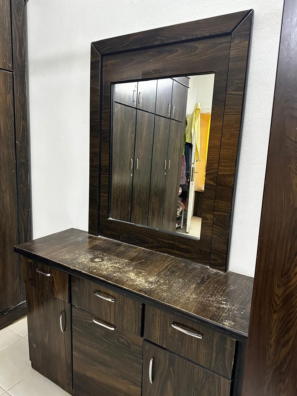 Riyadh, Furniture, SAR 550,  King SizeBed,Ortho Mattress,DressingTable,Buffet Table,dining Table, Chest Drawers
