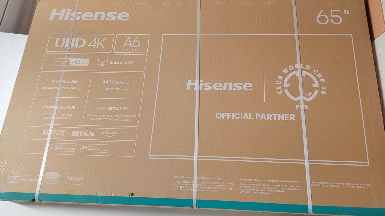 Riyadh, Appliances, SAR 1600,  Hisense 65 Inch, Brand New 4k