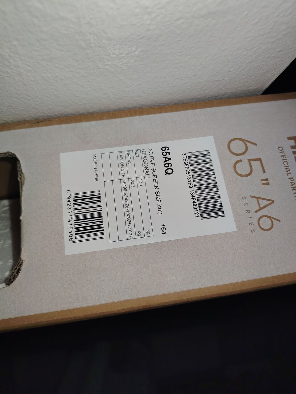 Riyadh, Appliances, SAR 1600,  Hisense 65 Inch, Brand New 4k