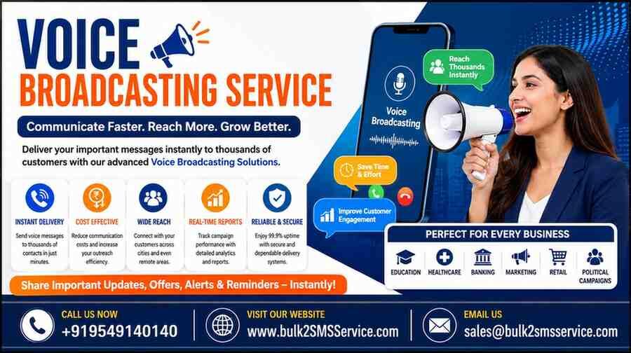Gurugram, Business, Send Bulk Voice Calls Quickly With Voice Broadcasting Service