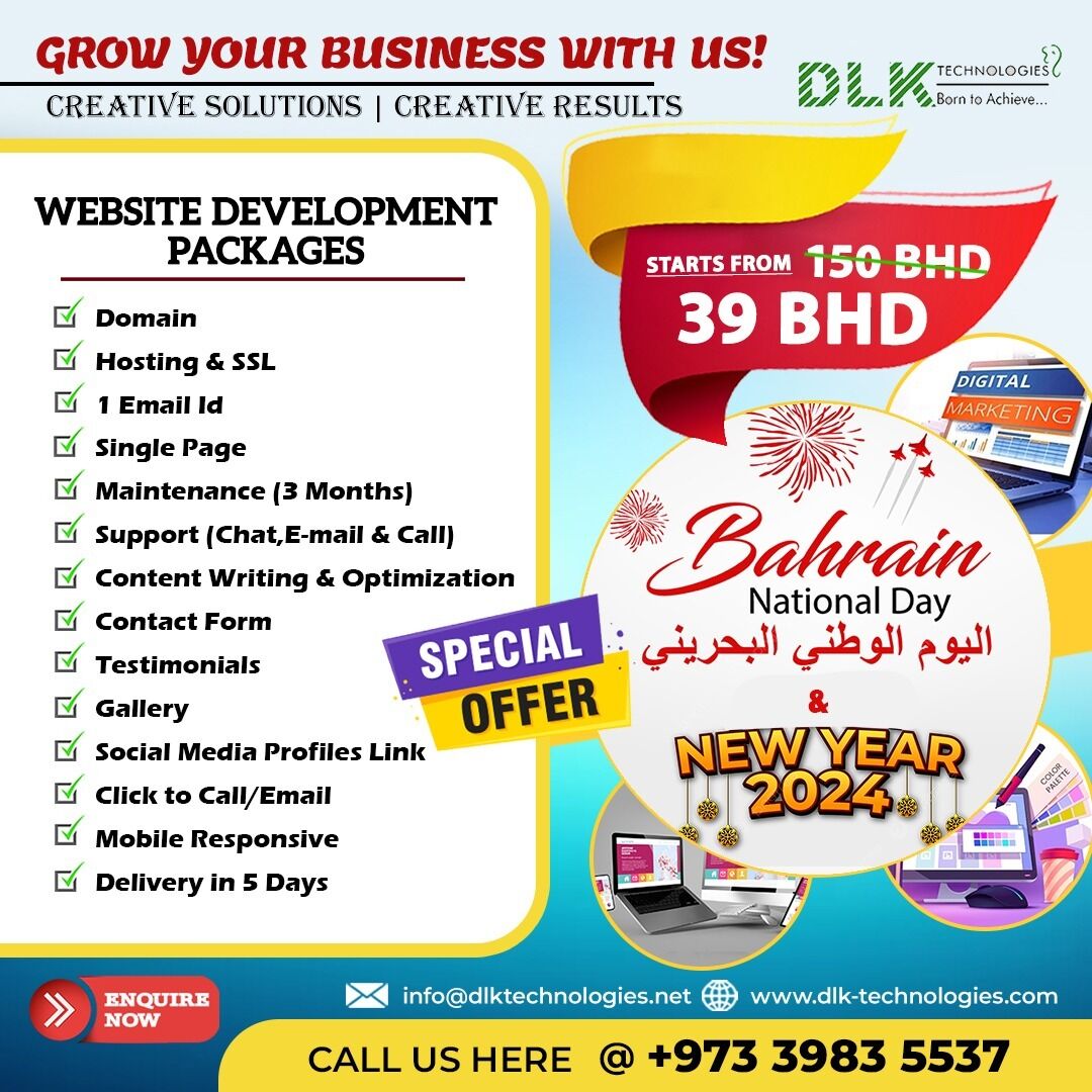 Manama, Marketing, Today Offer - Grow Your Business Online With A Professional Website!