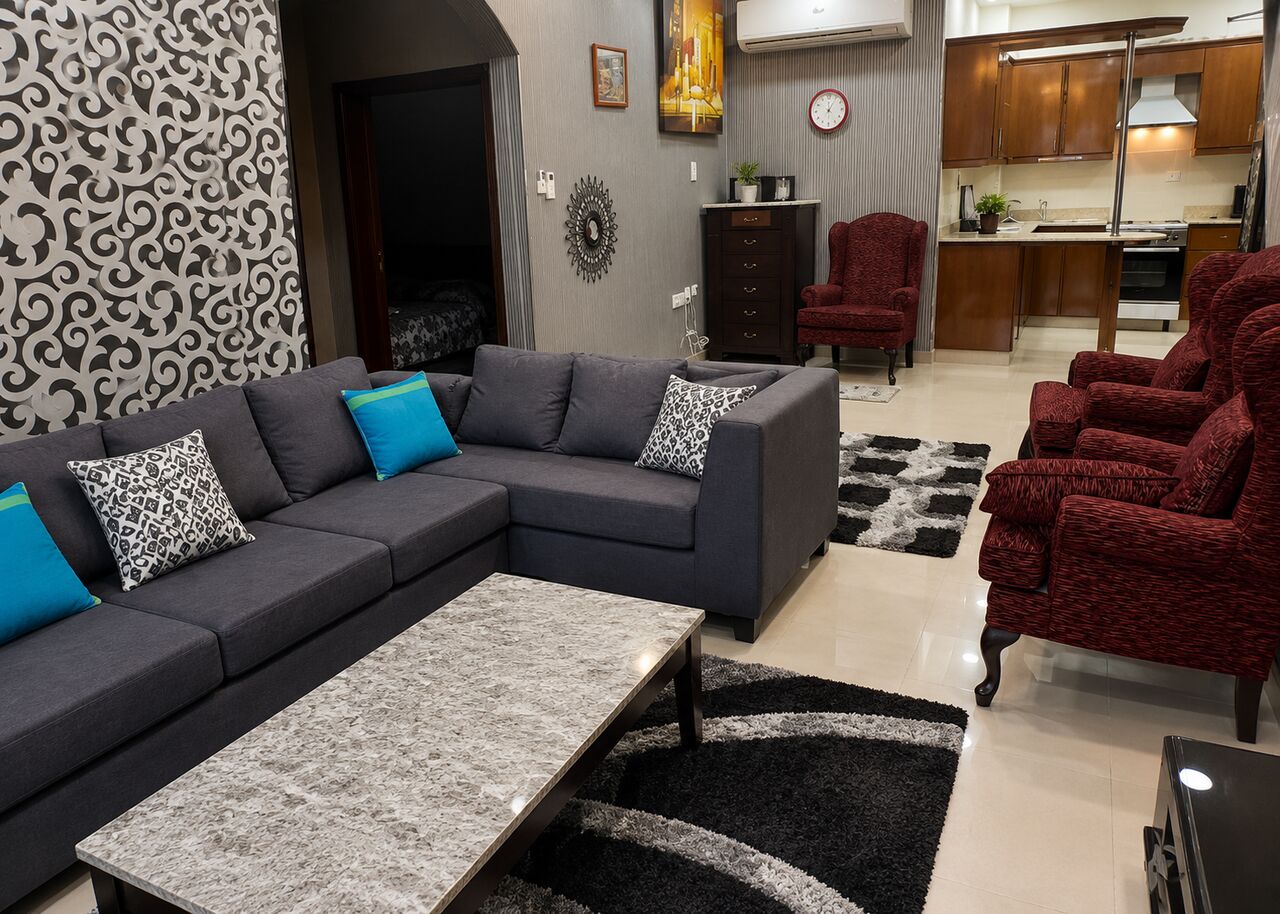 East Riffa, Apartments, Flats, Houses & Villas, BHD 350/month,  Furnished,  2 BR,  For Rent &ndash; Fully Furnished Apartment In East Riffa (Al Buhair).