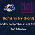 Rams Vs NY Giants Tickets