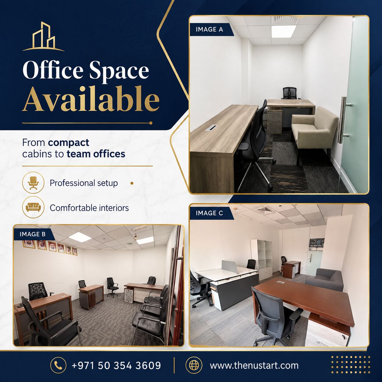 Dubai, Offices, AED 14000,  10 Sq. Meter,  Office Space For Rent In Dubai &ndash; From AED 14,000