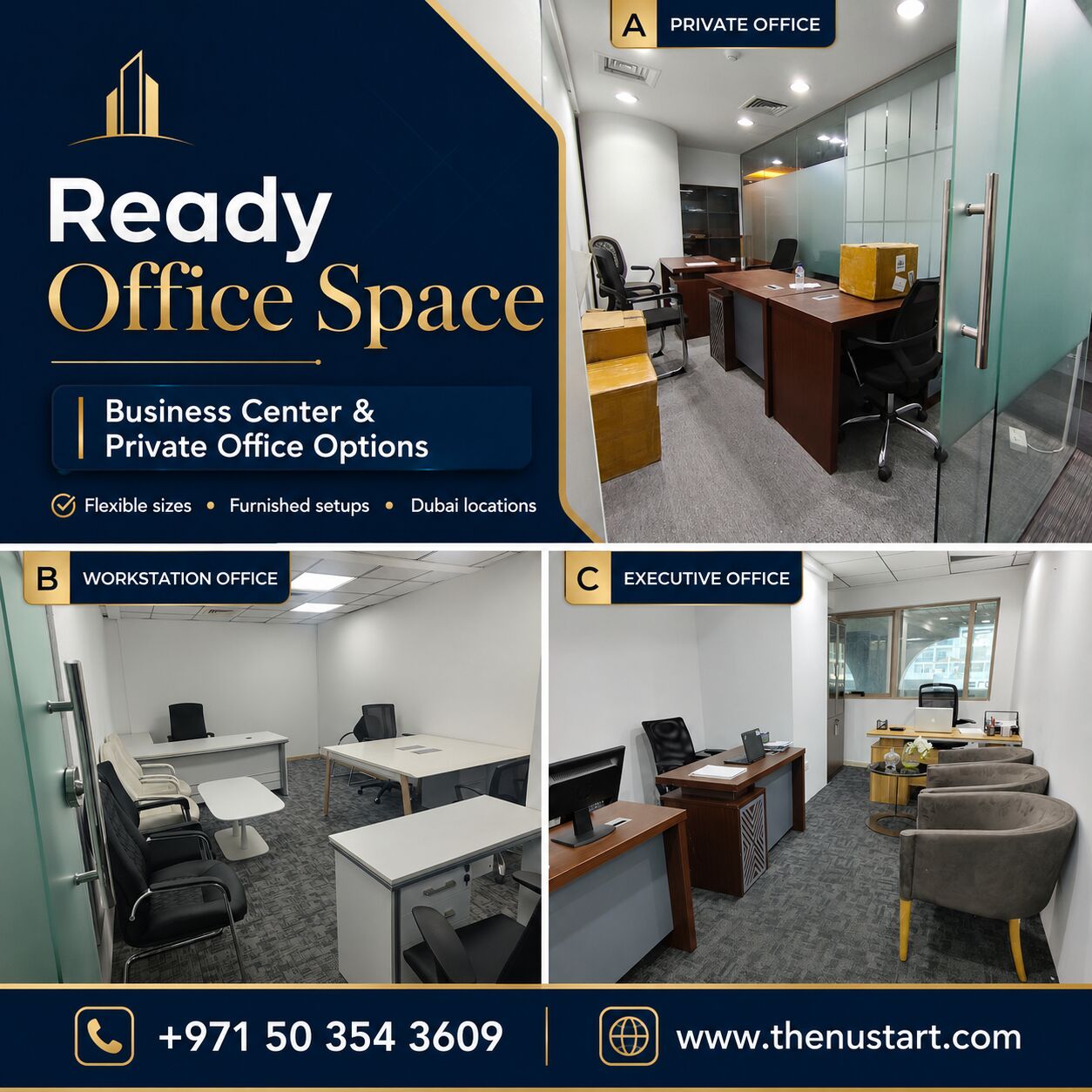 Dubai, Offices, AED 14000,  10 Sq. Meter,  Office Space For Rent In Dubai &ndash; From AED 14,000