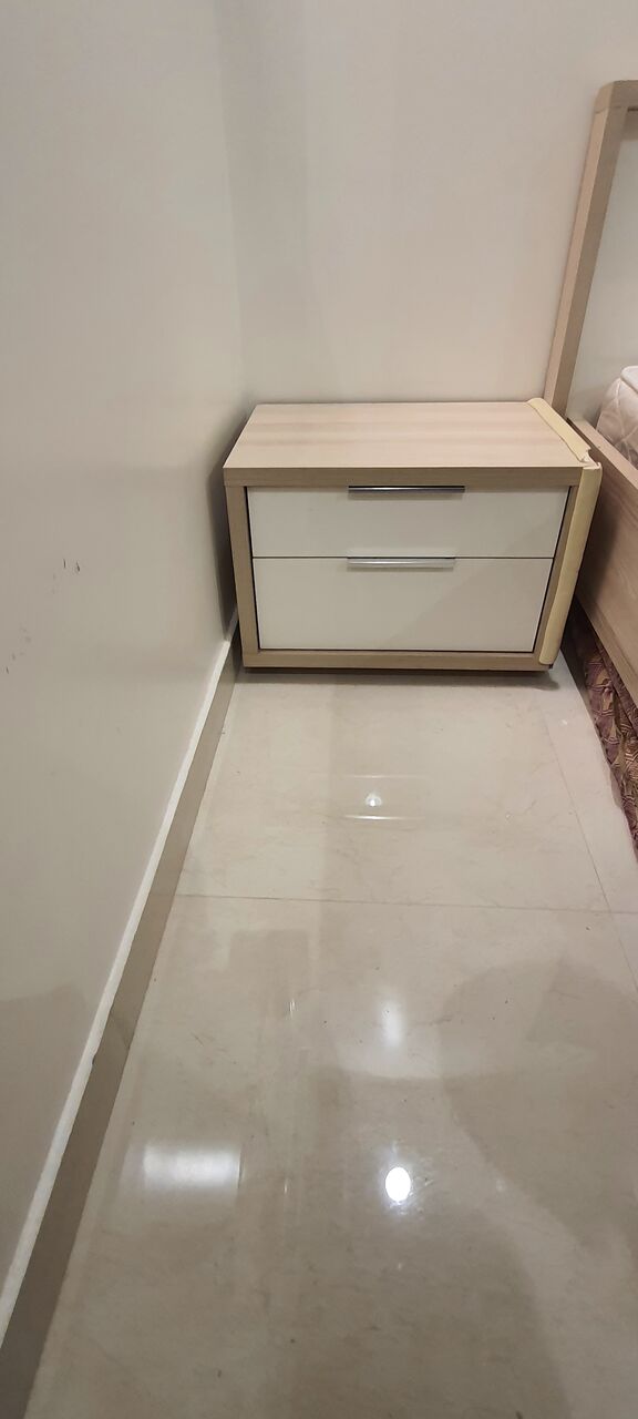 Al Aziziyah, Furniture, SAR 200,  BEDSET ::  Double Bed With Mattress , Two Side Tables And Wardrobe With Sliding Doors