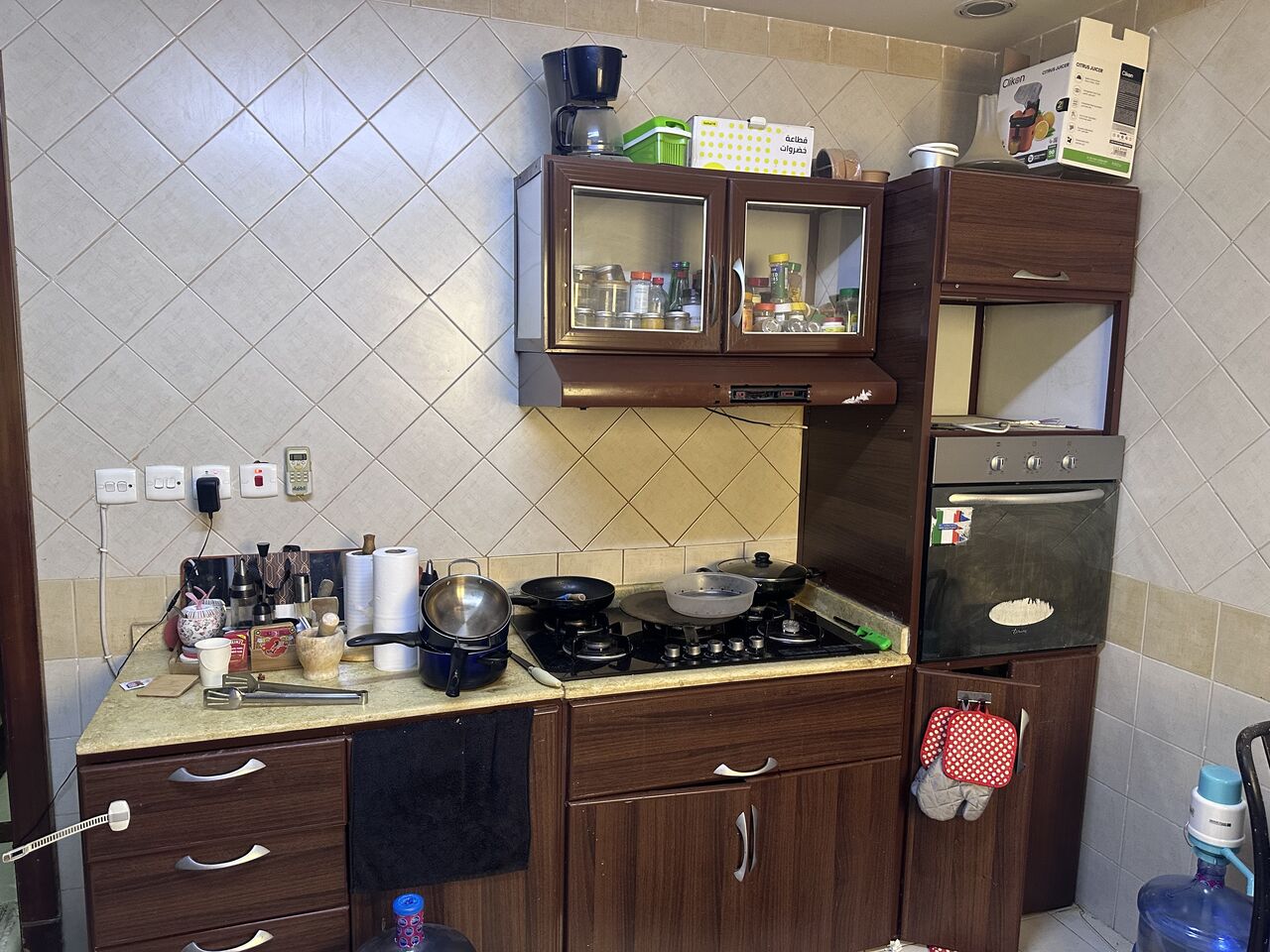Al Malqa, Furniture, SAR 1000,  Kitchen Shelf With Appliance Flash Sale