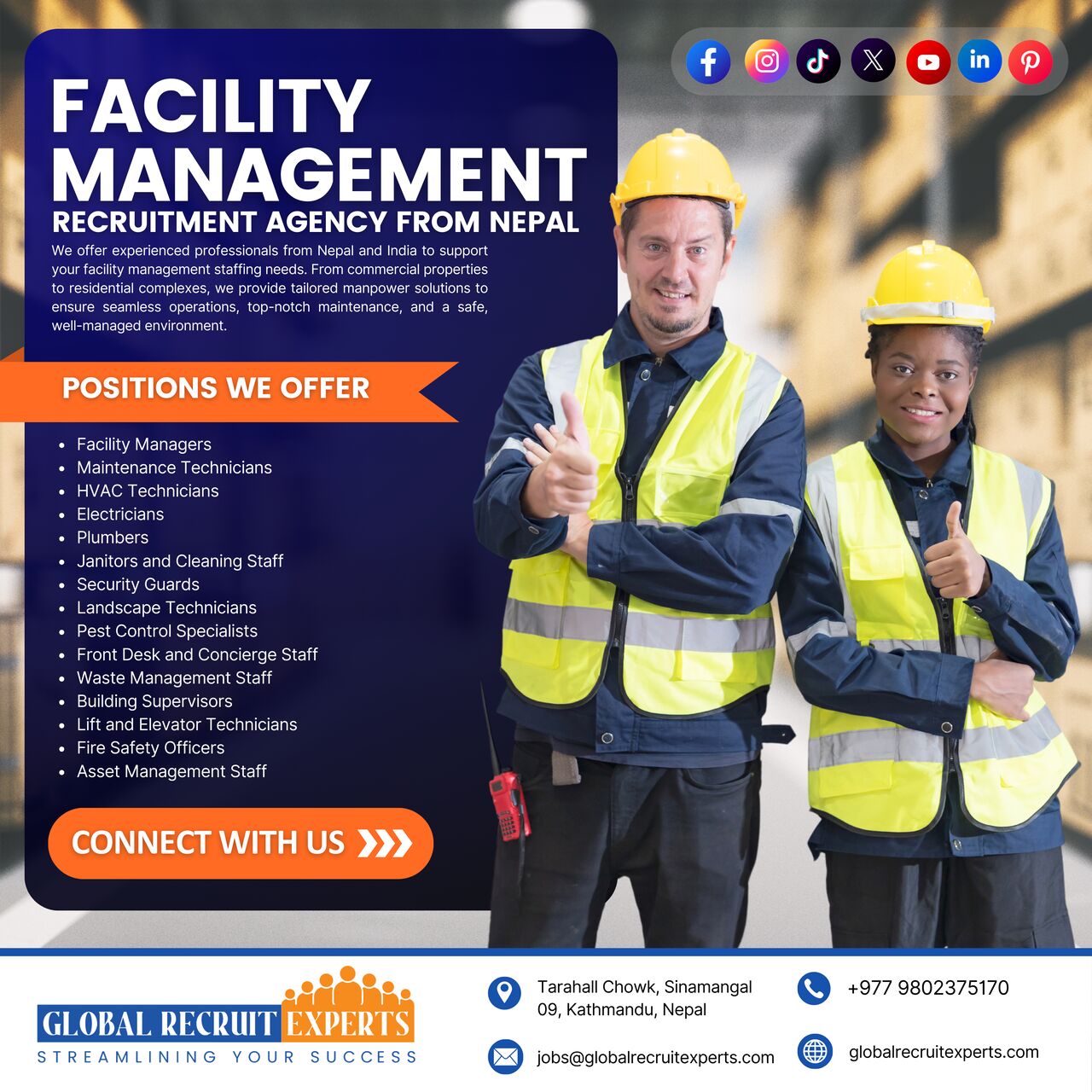 Lisbon, Manpower, RECRUITMENT AGENCY FOR PORTUGAL