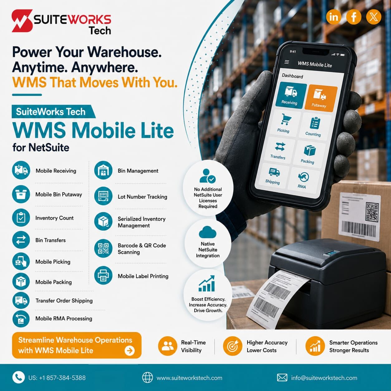 Washington DC, ERP, Improve Inventory Accuracy With NetSuite Mobile Warehouse Management