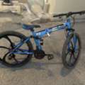 SAR 300,  26 Inch Folding Mountain Bike, 24 Speed Full Suspension Bicycle