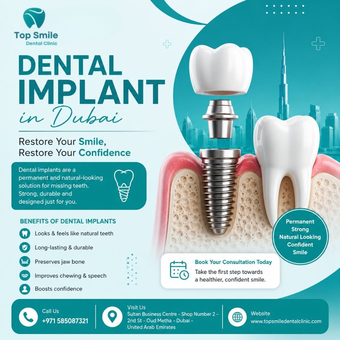 Dubai, Dental, Dental Implants In Dubai | Top Smile Dental Clinic