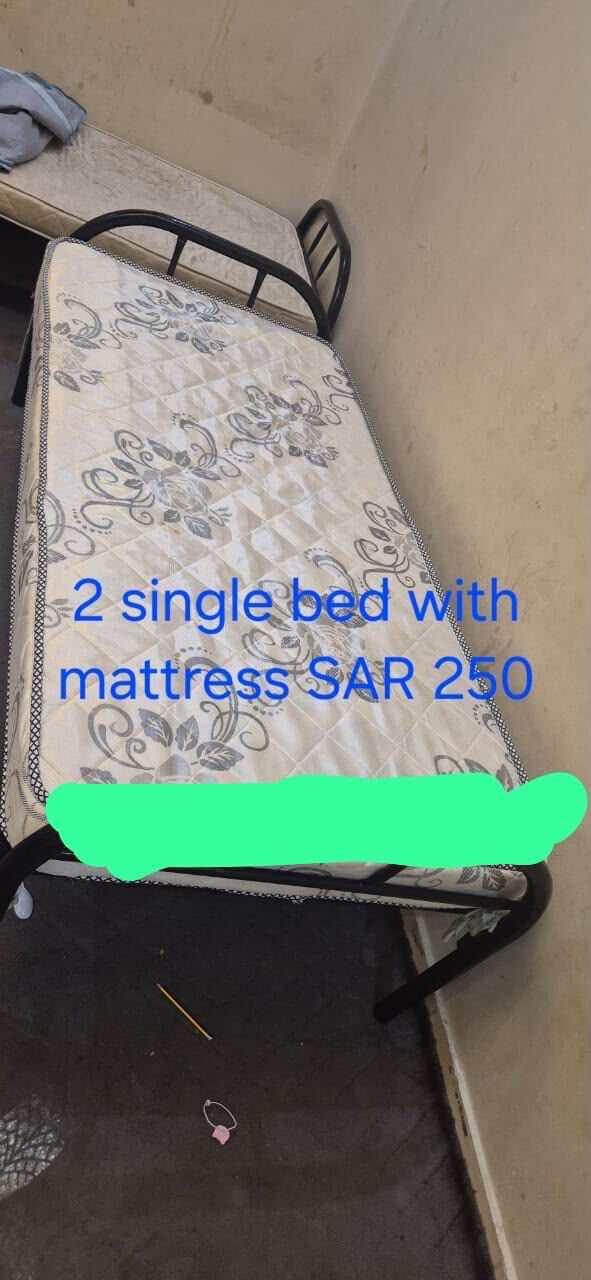 Al Khobar Al Shamalia, Furniture, SAR 500,  2 New Queen Size Wooden Bed And Two Steel Bed With Mattress