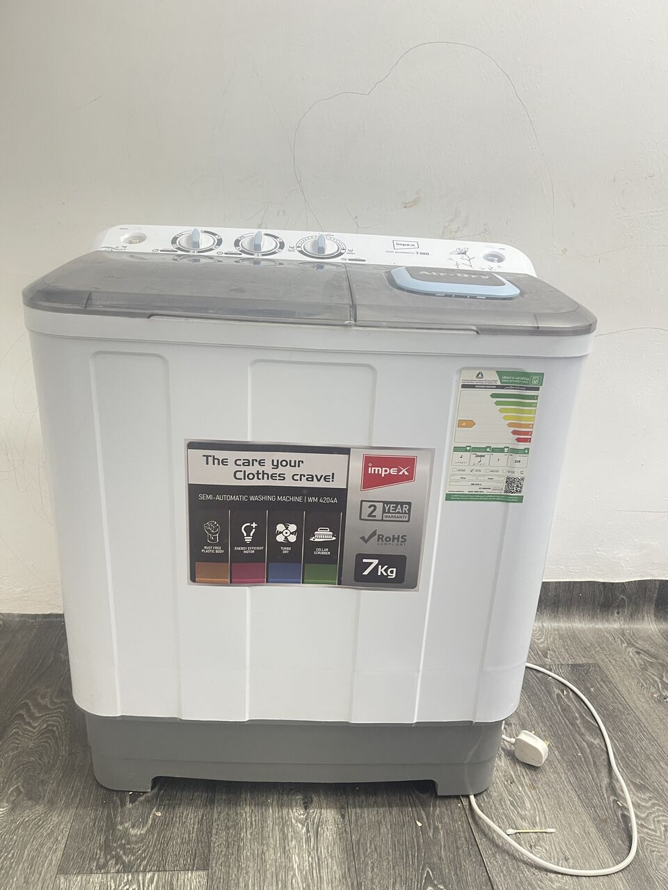 Al Malaz, Appliances, SAR 249,  Urgent Sale &ndash; Impex 7KG Semi-Automatic Washing Machine