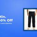INR 1239,  Min 60% Off On Levi's Denims