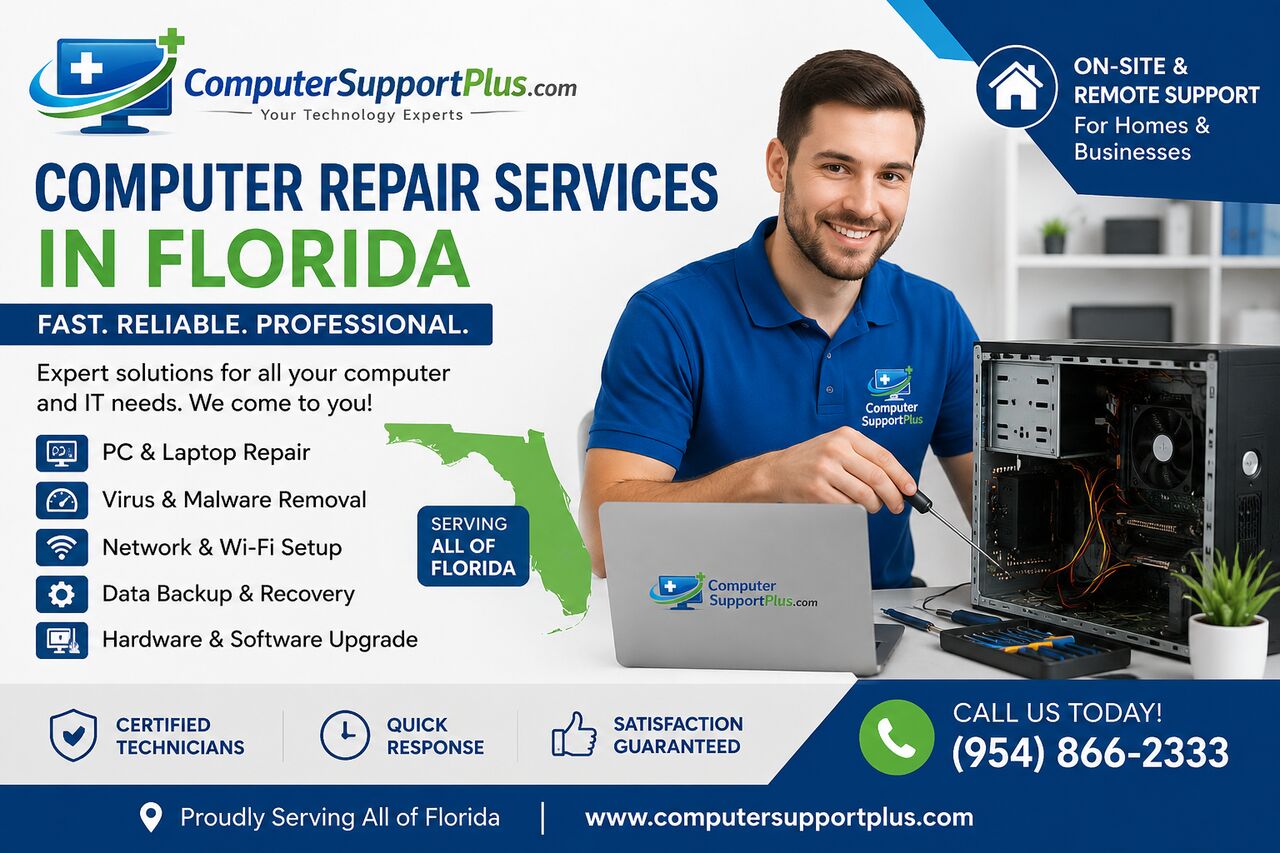 New York, Computer, Computer Repair Services In Florida
