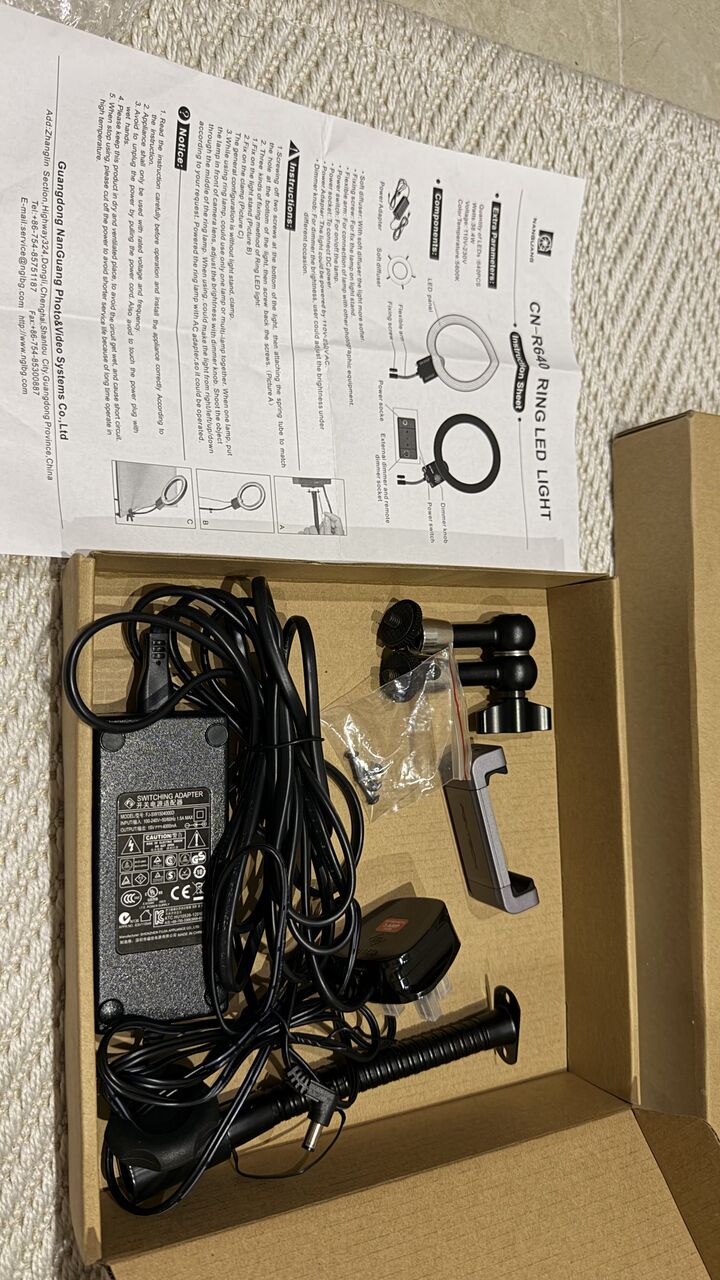 Jeddah, Electronics, SAR 950,  Professional Ring LED Light Kit &ndash; Excellent Condition