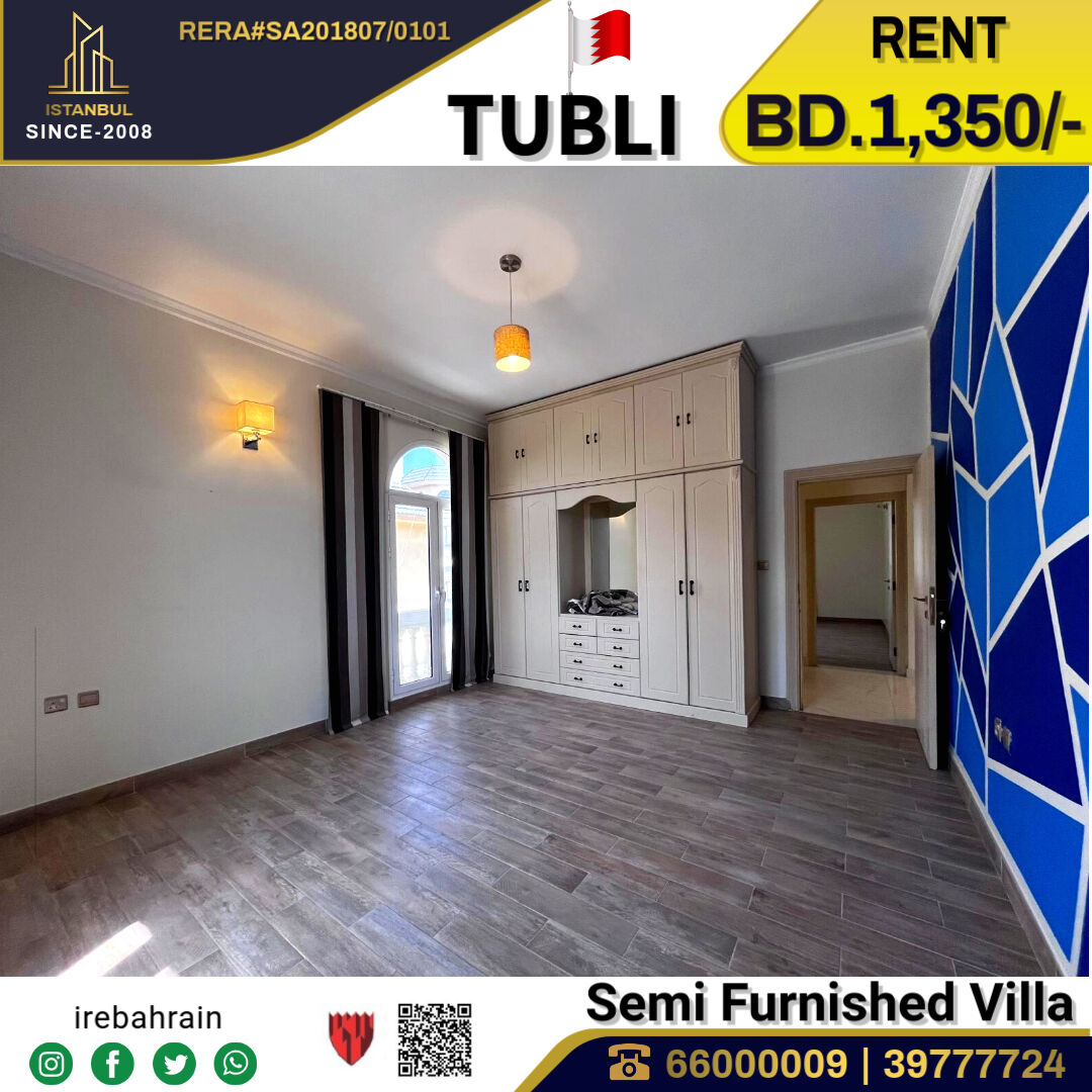 Tubli, Villas, BHD 1350,  Semi Furnished Luxury Villa For Rent In Tubli