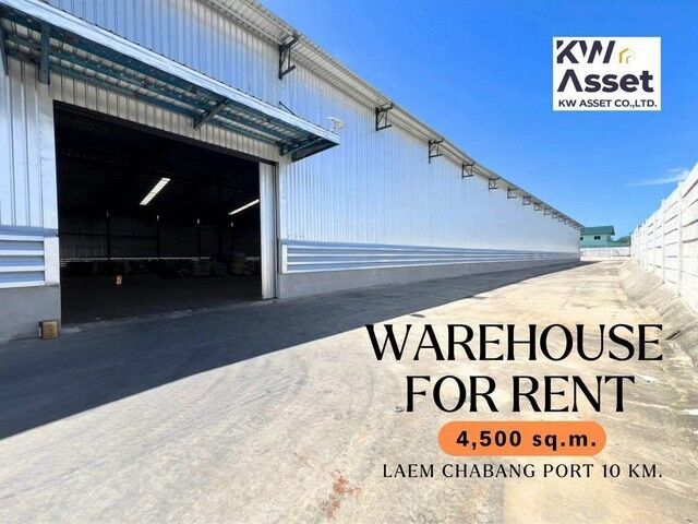 Bangkok, Villas, THB 540000,  99 Sq. Feet,  Warehouse For Rent, Half Size, 4,500 Sq M., Orange Polka Dot Layout, Sriracha, Chonburi.