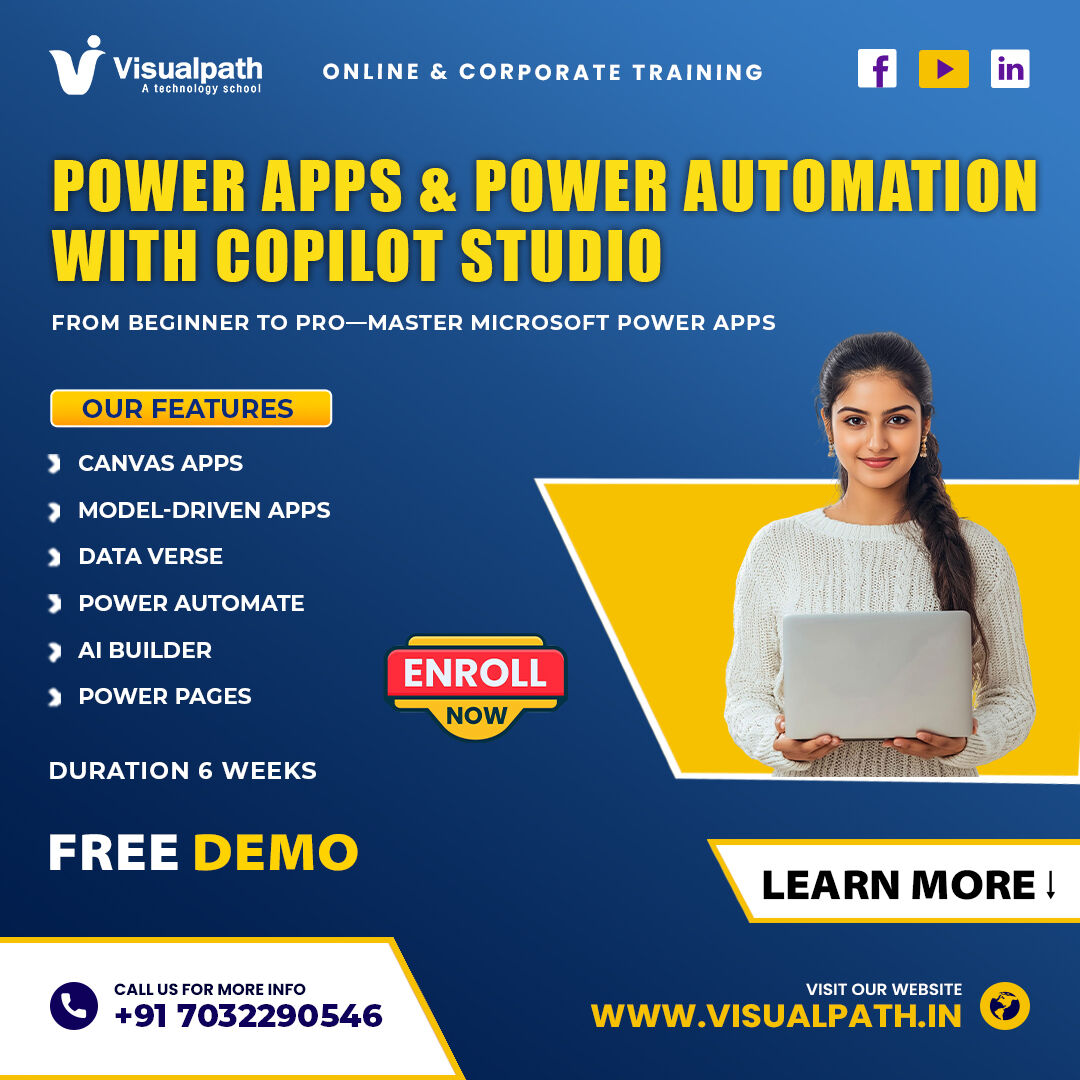 Hyderabad, Education, Microsoft Power Automate Training | Power Apps Course