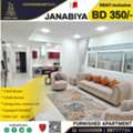BHD 350/month,  Furnished,  2 BR,  Fully Furnished Modern Apartment For Rent In Janabiya