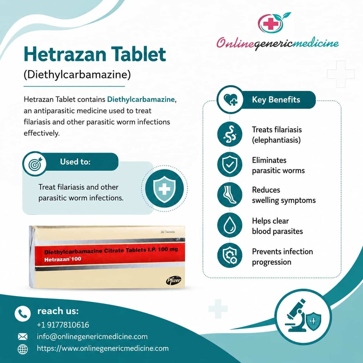 New York, Health, Hetrazan Tablet | Diethylcarbamazine Therapeutic Uses