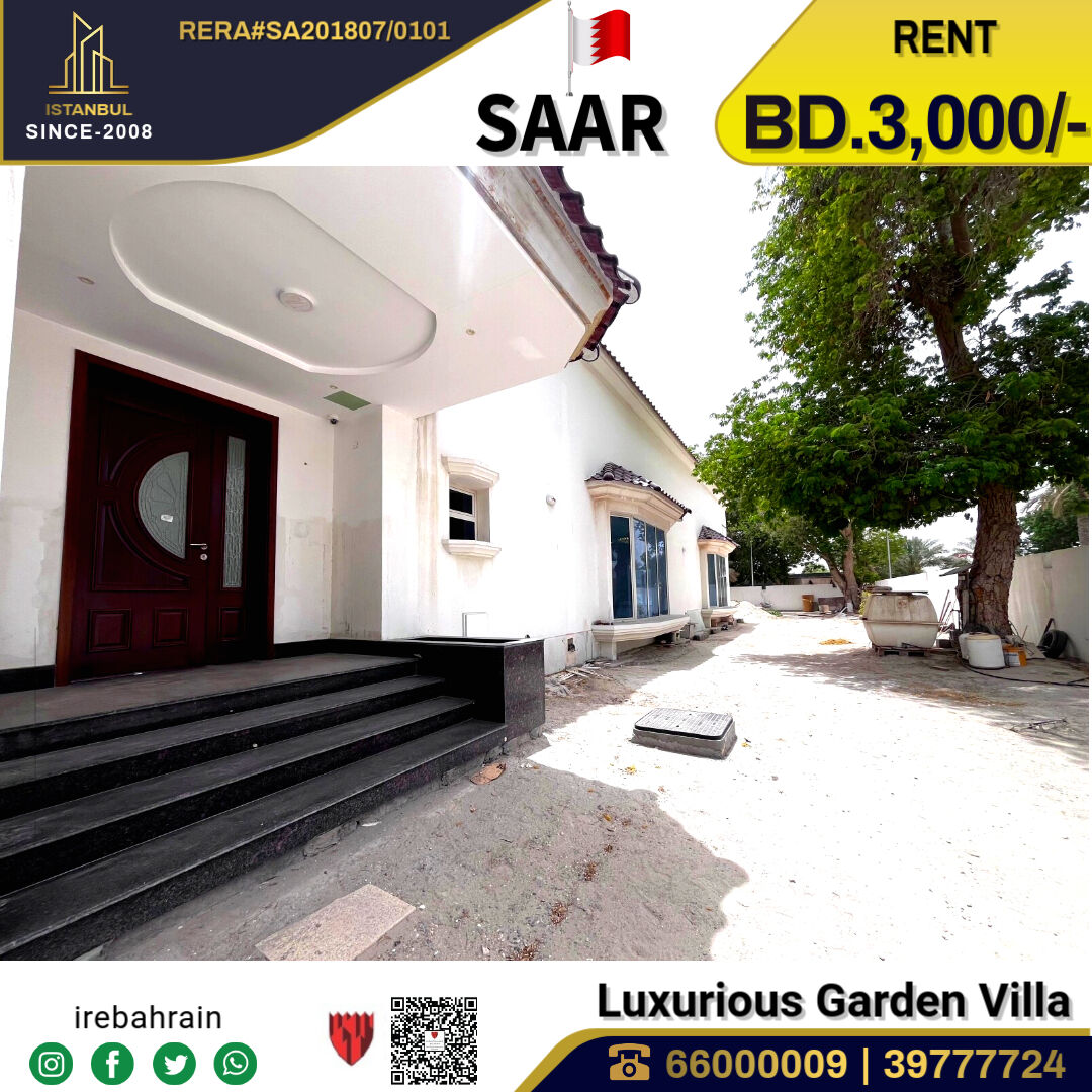 Saar, Villas, BHD 3000,  Semi Furnished Palace Type Villa For Rent In Saar