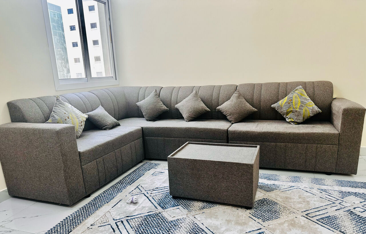 Hamad Town, Farm & Garden, BHD 40,  Iam Selling Grey Sofa Set, Excellent Condition, Whatsapp Inly