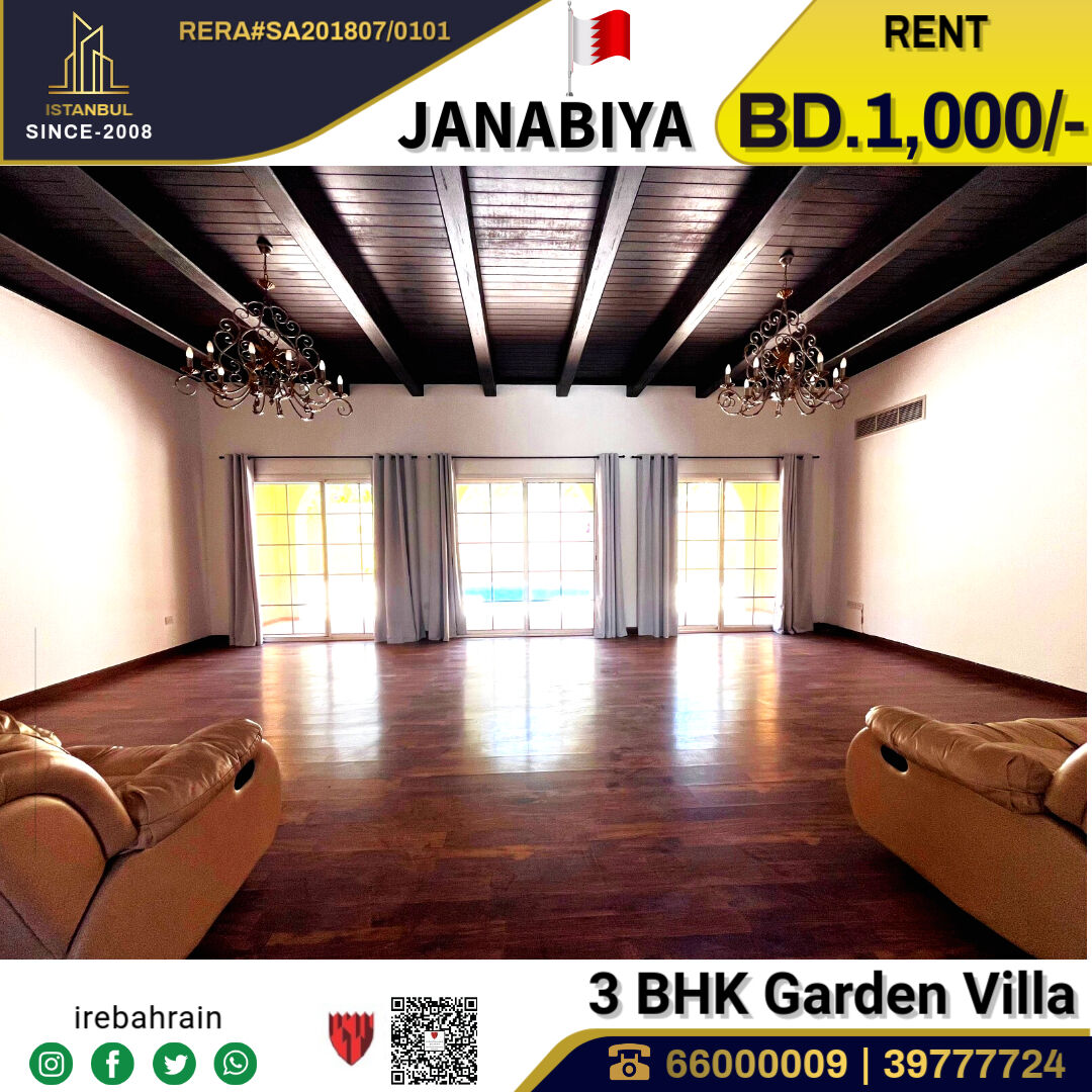 Janabiya, Villas, BHD 1000,  Semi Furnished Luxury Villa For Rent In Janabiya