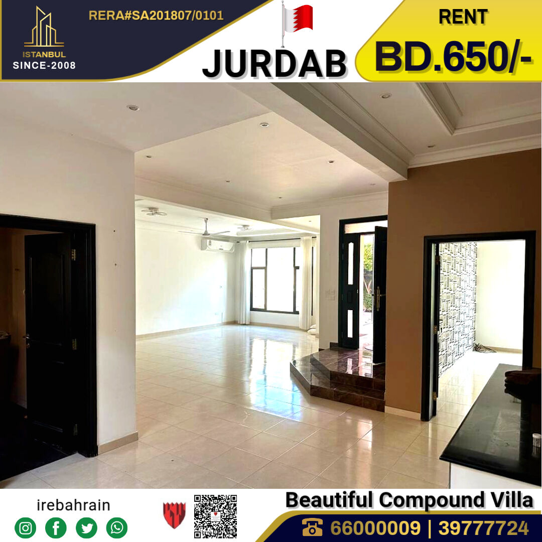 Sanad, Villas, BHD 650,  Semi Furnished Compound Villa For Rent In Jurdab