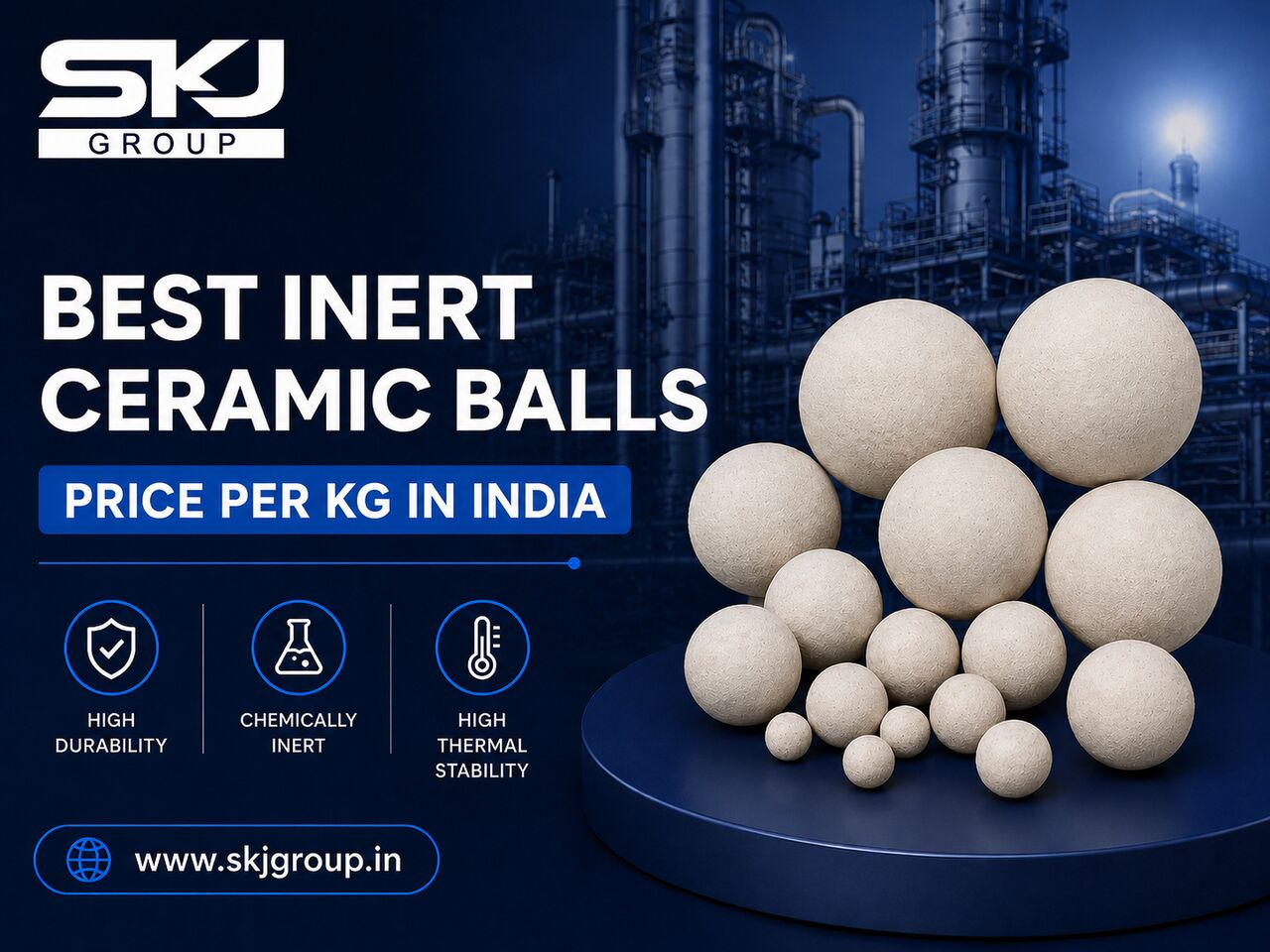 Bhopal, Materials, Best Inert Ceramic Balls Price Per Kg In India By SKJ Group