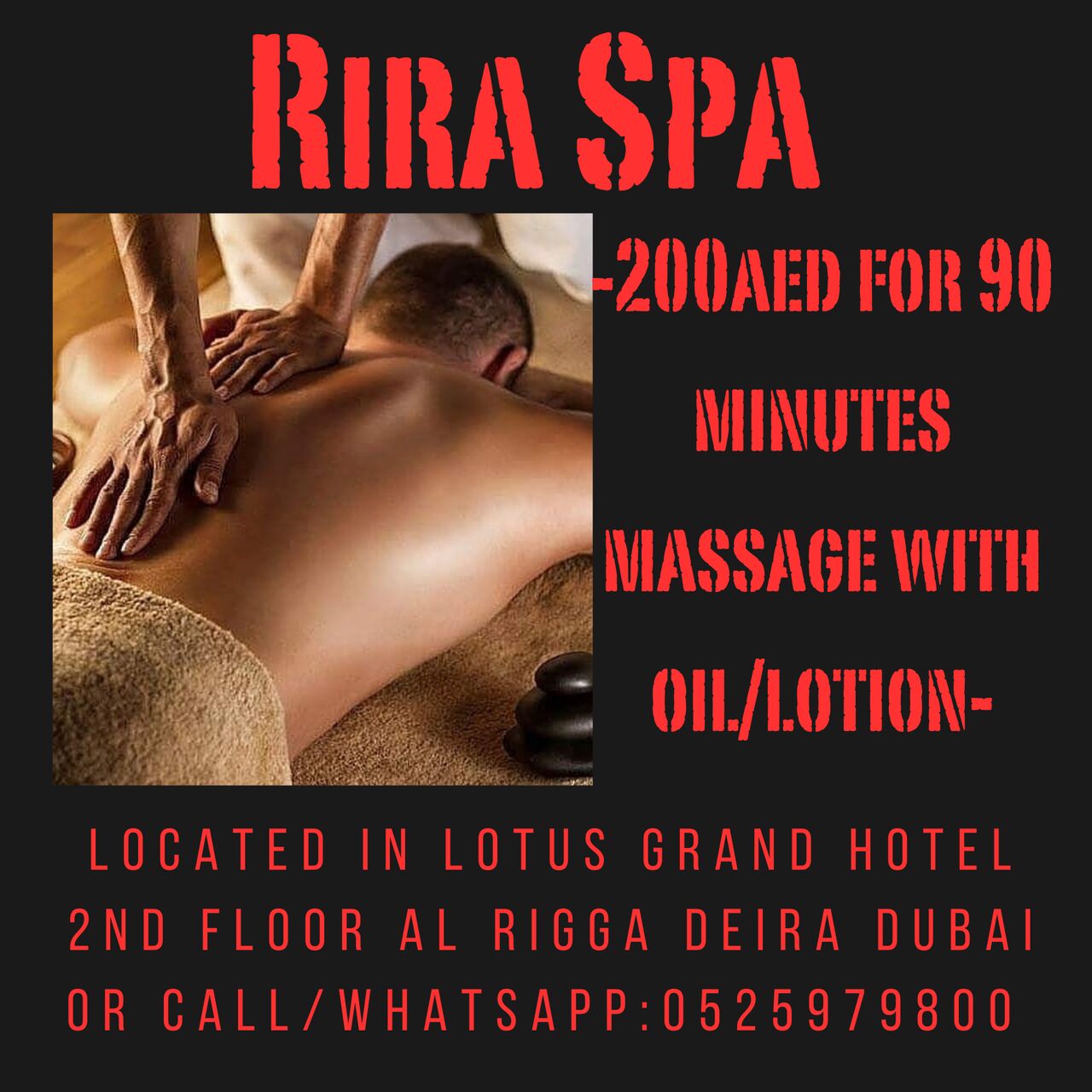 Al Rigga, Health, Rira Spa Offer 7/18/2026