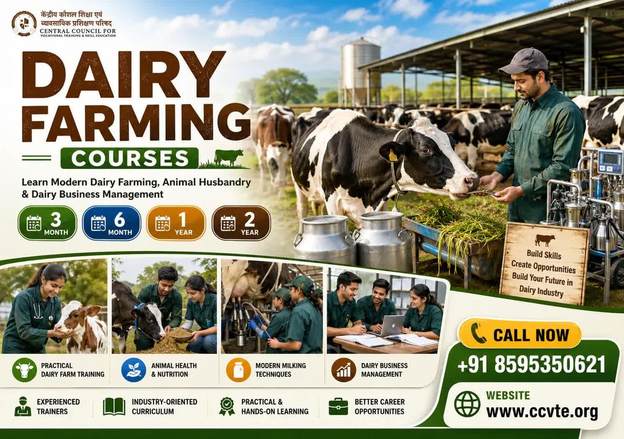 New Delhi, Education, Professional Dairy Farming Courses For Career & Business
