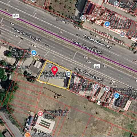Bangkok, Real Estate For Sale, THB 38115000,  6 BR,  231 Sq. Feet,  Land For Sale Next To Rattanathibet Road. Near Sai Ma Intersection, Area 231 Sq M, Width