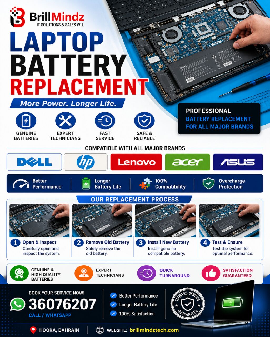 Hoora, Computer, MacOS,Windows Installation ,Laptop Keybaord ,Battery,Ram Upgrade,Replacement