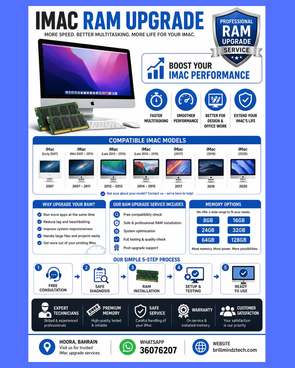 Hoora, Computer, MacOS,Windows Installation ,Laptop Keybaord ,Battery,Ram Upgrade,Replacement